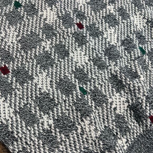 Vintage 90s Grandpa Dad Geometric Crewneck Sweater Mcgregor Size XL Gray White - Picture 7 of 8